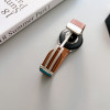 Strap For Smart Watch 20mm, Leather Magnet Black Buckle, Leather /Dark pink/ OEM
