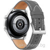 Strap For Smart Watch 20mm, Leather Premium Strap, Leather /grey/ OEM