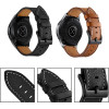 Strap For Smart Watch 20mm, Leather Premium Strap, Leather /grey/ OEM