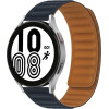 Strap For Smart Watch 20mm, Magnetic Strap, Silicon /Dark blue/ OEM