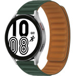 Strap For Smart Watch 20mm, Magnetic Strap, Silicon /Dark green/ OEM