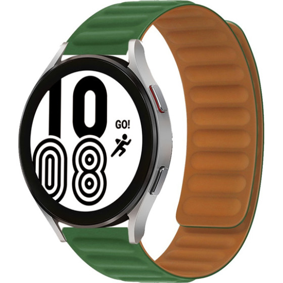 Strap For Smart Watch 20mm, Magnetic Strap, Silicon /green/ OEM