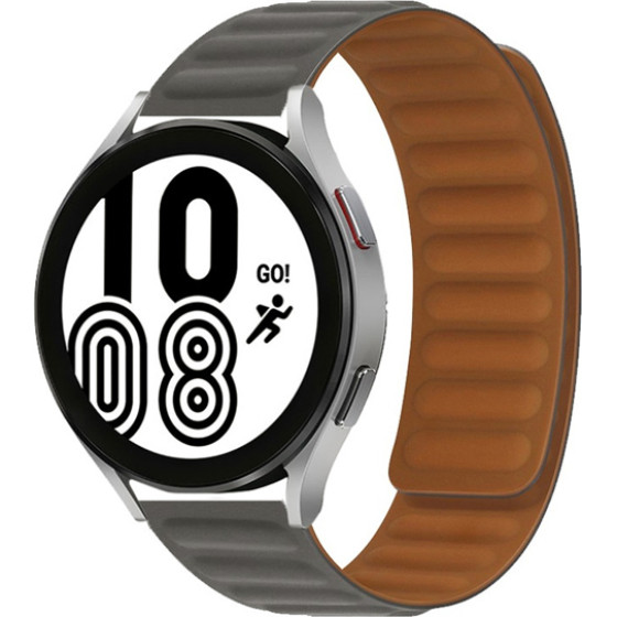 Strap For Smart Watch 20mm, Magnetic Strap, Silicon /grey/ OEM