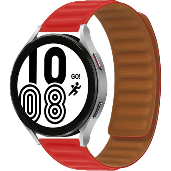 Strap For Smart Watch 20mm, Magnetic Strap, Silicon /red/ OEM