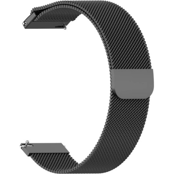 Strap For Smart Watch 20mm, Milanese Loop /black/ OEM
