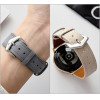 Strap For Smart Watch 20mm, Vintage Leather Strap, textil??? /brown/ OEM
