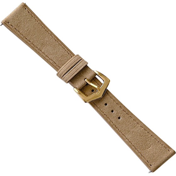 Strap For Smart Watch 20mm, Vintage Leather Strap, textil??? /brown/ OEM