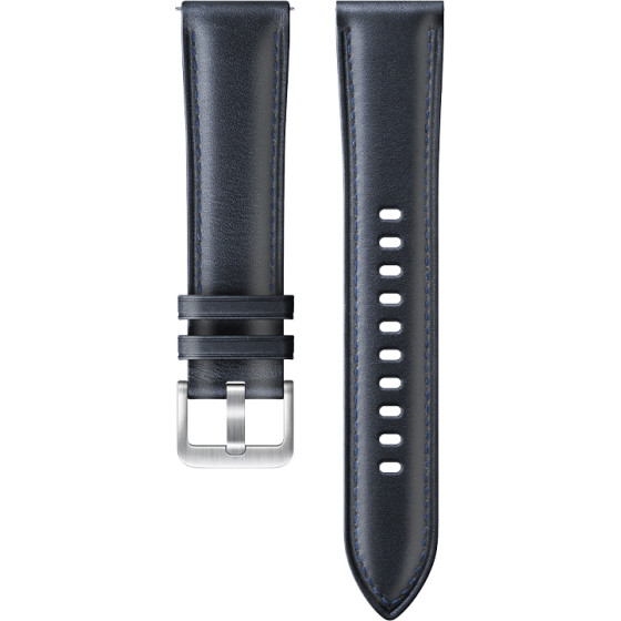Strap For Smart Watch 22mm, Leather Strap, Leather /blue/ OEM