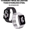 Strap For Smart Watch 22mm, Link Metal Bracelet /Black/ OEM