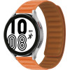 Strap For Smart Watch 22mm, Magnetic Strap, Silicon /Dark orange/ OEM