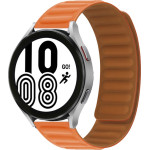 Strap For Smart Watch 22mm, Magnetic Strap, Silicon /Dark orange/ OEM