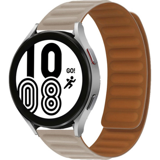 Strap For Smart Watch 22mm, Magnetic Strap, Silicon /nude/ OEM