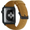 Strap For Smart Watch 22mm, Retro Leather Strap, Leather /ochre/ OEM