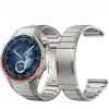 Strap For Smart Watch GT5 Pro, Metal Titanium, Steel /black, Official Huawei GT5 Pro/ OEM