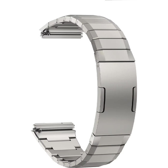 Strap For Smart Watch GT5 Pro, Metal Titanium, Steel /silver, Official Huawei GT5 Pro/ OEM