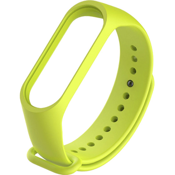 Strap For Xiaomi Mi Band 3/4, Silicon Strap, Silicon /lime/ OEM