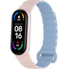 Strap For Xiaomi Mi Band 3/4/5/6/7, Magnet Strap /Pink + Blue/ OEM