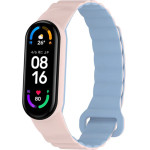 Strap For Xiaomi Mi Band 3/4/5/6/7, Magnet Strap /Pink + Blue/ OEM