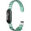 Strap For Xiaomi Mi Band 3/4/5/6/7, Transparent Silicone Strap /green/ OEM