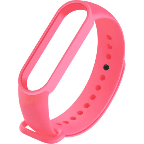 Strap For Xiaomi Mi Band 5/6, Silicon Strap, Silicon /Candy pink/ OEM