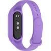 Strap For Xiaomi Mi Band 8 With case?, Silicon /Light purple/ OEM