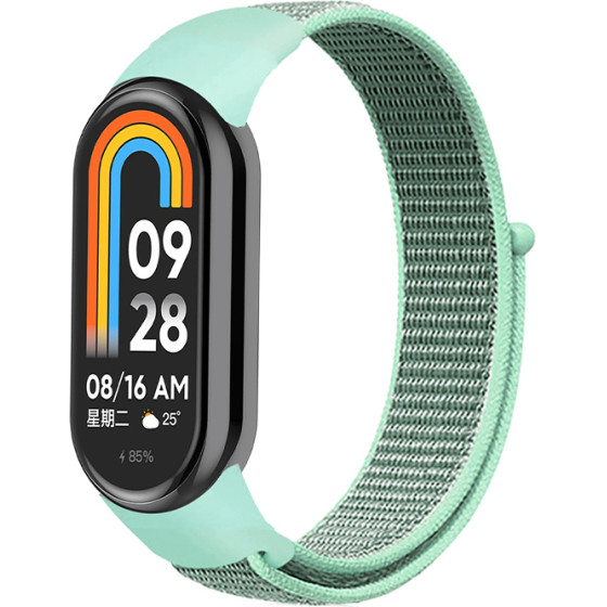 Strap For Xiaomi Mi Band 8, Nylon Loop /mint/ OEM