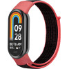 Strap For Xiaomi Mi Band 8, Nylon Loop /red-black/ OEM