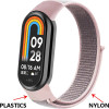 Strap For Xiaomi Mi Band 8, Nylon Loop /red-black/ OEM
