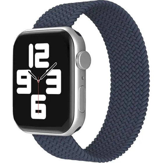 Strap For Apple Watch 38/40/41mm, Braided Solo Loop, M /Space blue/ OEM