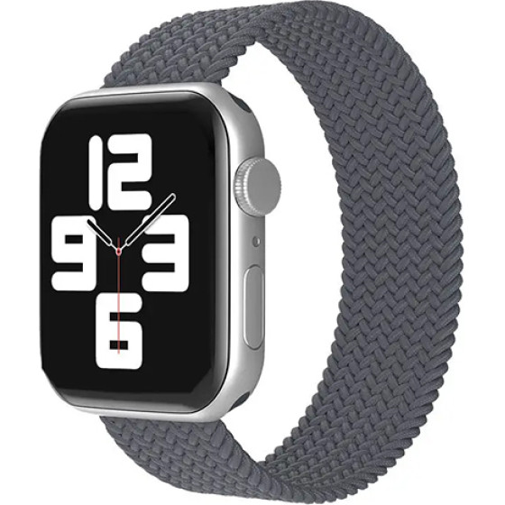Strap For Apple Watch 38/40/41mm, Braided Solo Loop, M /Space grey/ OEM