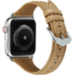 Strap For Apple Watch 38/40/41mm, Leather Rhombic Pattern Strap /Caramel/ OEM