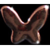 Strap Jewellery Charms /butterfly, Rose gold/ OEM