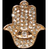 Strap Jewellery Charms /Diamonds Hand Of Fatima, gold/ OEM