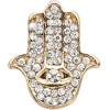 Strap Jewellery Charms /Diamonds Hand Of Fatima, gold/ OEM