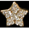 Strap Jewellery Charms /Diamonds star, gold/ OEM