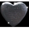 Strap Jewellery Charms /heart, black/ OEM