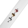 Strap Jewellery Charms /heart, Rose gold/ OEM