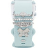 Strap Jewellery Ring + Charm Butterfly /SET, silver/ OEM