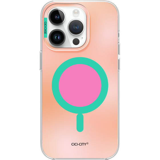 CiCi Case Macaron Glow MagSafe for Apple iPhone 15 Pro /neon berry/
