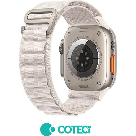 COTECi Strap for Apple Watch 42/44/45/49mm, Alpine Loop Strap /white/