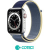 COTECi Strap for Apple Watch 42/44/45/49mm, Magic tape Strap W17 /ice blue/