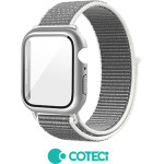COTECi Strap for Apple Watch 45mm, Nylon integrated Case + Strap W77 /silver/