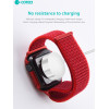 COTECi Strap for Apple Watch 45mm, Nylon integrated Case + Strap W77 /silver/