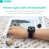 COTECi Strap for Apple Watch 45mm, Nylon integrated Case + Strap W77 /silver/