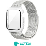 COTECi Strap for Apple Watch 45mm, Nylon integrated Case + Strap W77 /white/