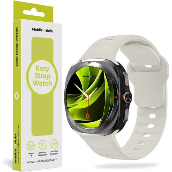 Mobile Origin Easy Strap Silicone Galaxy Watch Ultra 47mm Starlight - (MO-SGWU-STAR)
