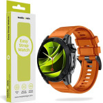 Mobile Origin Easy Strap Silicone Watch 20mm Orange - (MO-ESS-20-ORG)
