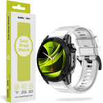 Mobile Origin Easy Strap Silicone Watch 20mm White - (MO-ESS-20-WHT)