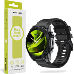 Mobile Origin Easy Strap Silicone Watch 22mm Black - (MO-ESS-22-BLK)