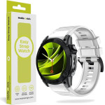 Mobile Origin Easy Strap Silicone Watch 22mm White - (MO-ESS-22-WHT)